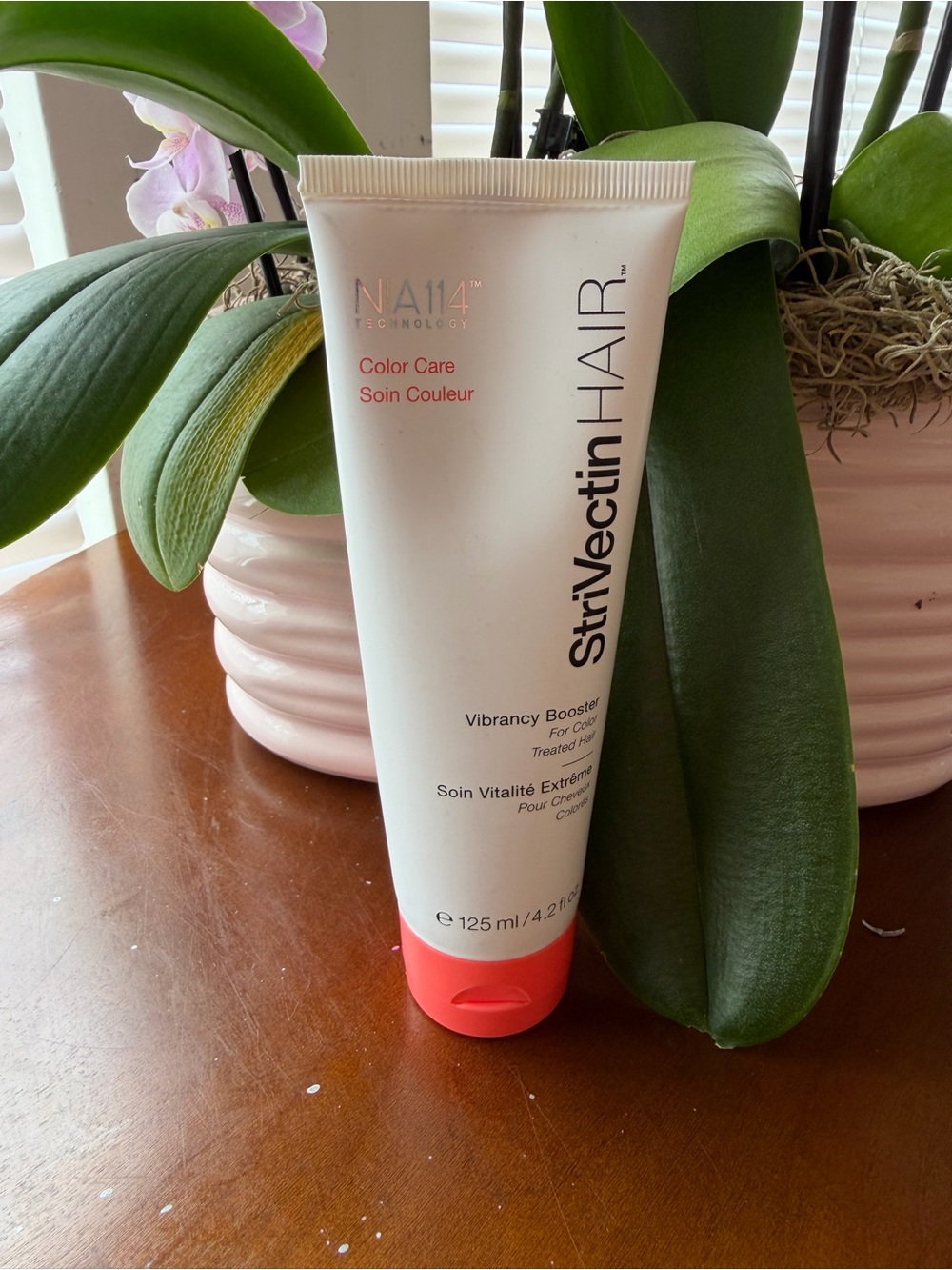 StriVectin HAIR Color Care Vibrancy Booster - White Tube with Coral Cap